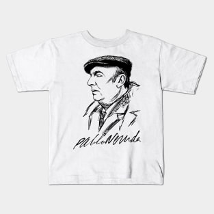 Pablo Neruda Kids T-Shirt